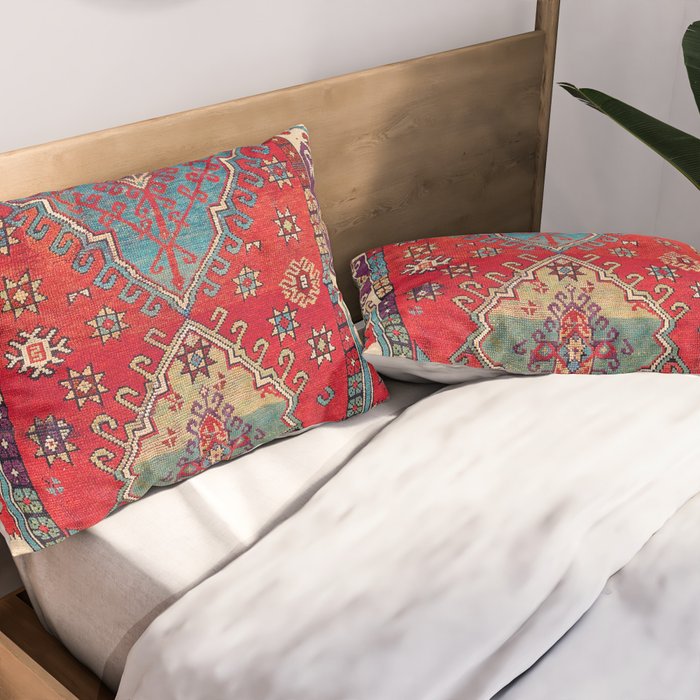 Anatolian Village Rug Print Pillow Sham Gallery Image 2