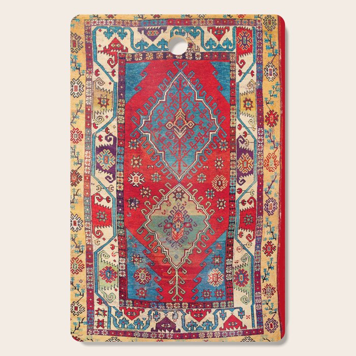 Anatolian Village Rug Print Cutting Board Gallery Image 1