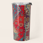 Anatolian Village Rug Print Travel Mug Gallery Image 2