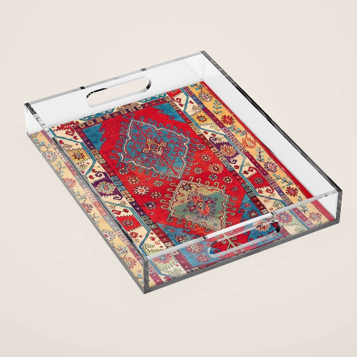Anatolian Village Rug Print Acrylic Tray Gallery Image 1