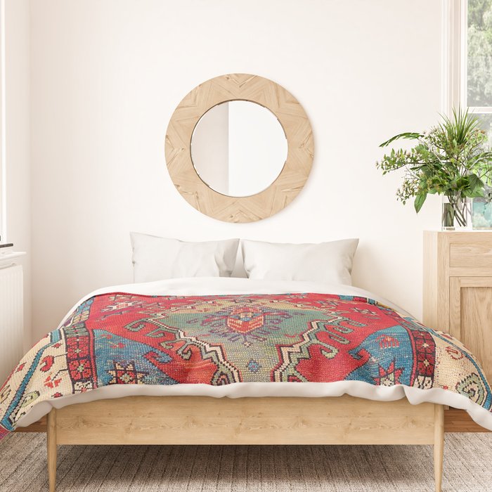 Anatolian Village Rug Print Duvet Cover Gallery Image 3
