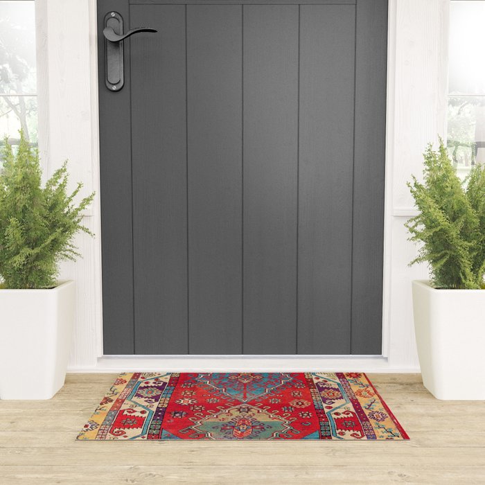 Anatolian Village Rug Print Welcome Mat Gallery Image 3
