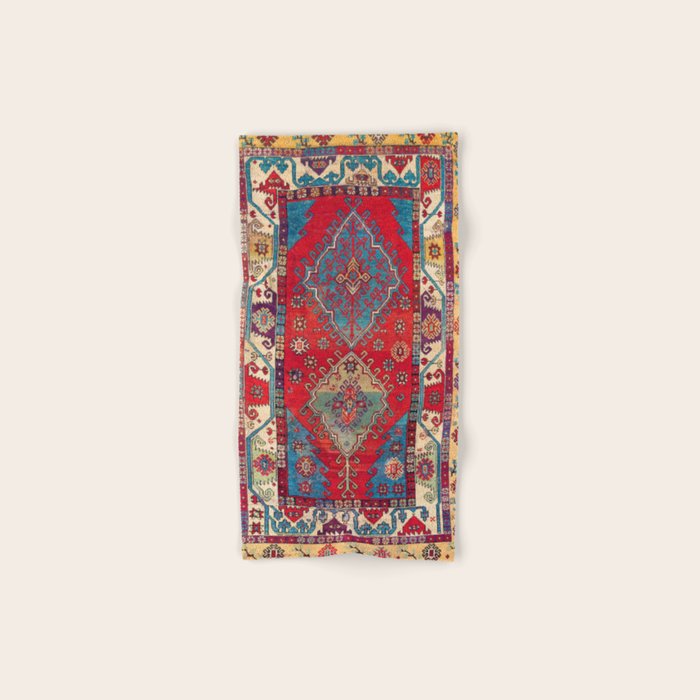 Anatolian Village Rug Print Bath Towel Gallery Image 1