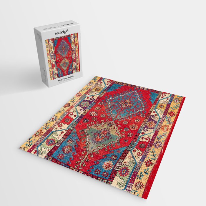 Anatolian Village Rug Print Jigsaw Puzzle Gallery Image 2