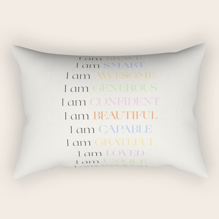 Affirmations | Daily SelfLove Rectangular Pillow Gallery Image 2