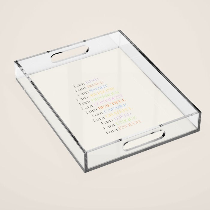 Affirmations | Daily SelfLove Acrylic Tray Gallery Image 1