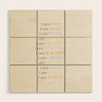 Affirmations | Daily SelfLove Wood Wall Art Gallery Image 1