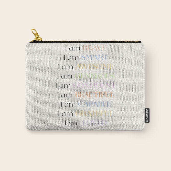 Affirmations | Daily SelfLove Carry All Pouch Gallery Image 1