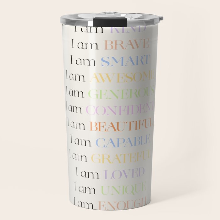 Affirmations | Daily SelfLove Travel Mug Gallery Image 1