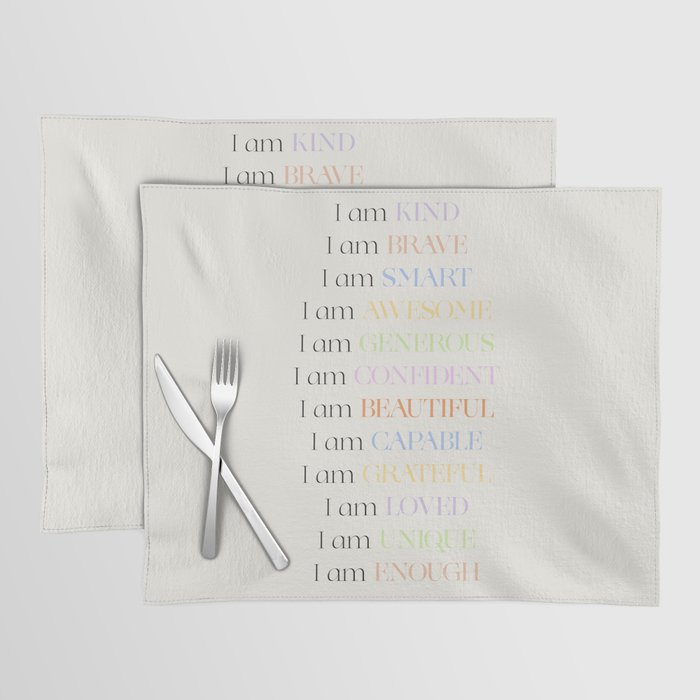 Affirmations | Daily SelfLove Placemat Gallery Image 1