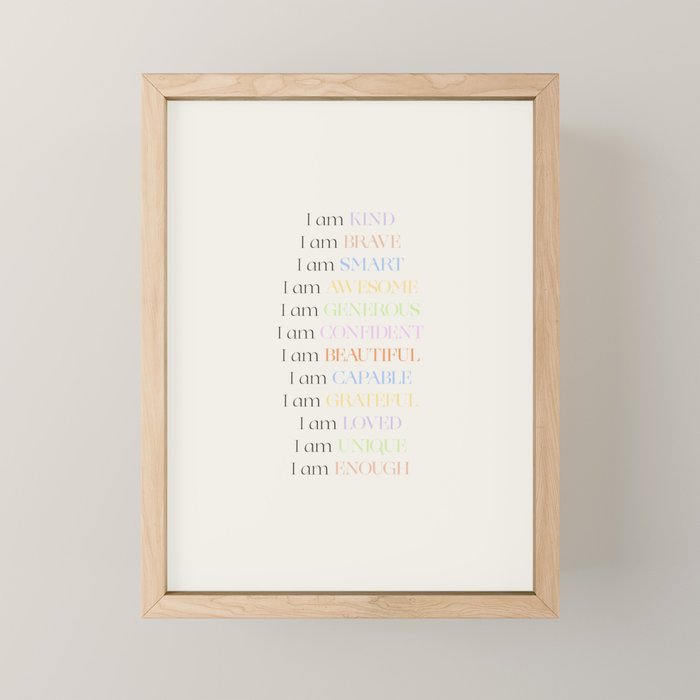 Affirmations | Daily SelfLove Mini Art Print Gallery Image 1