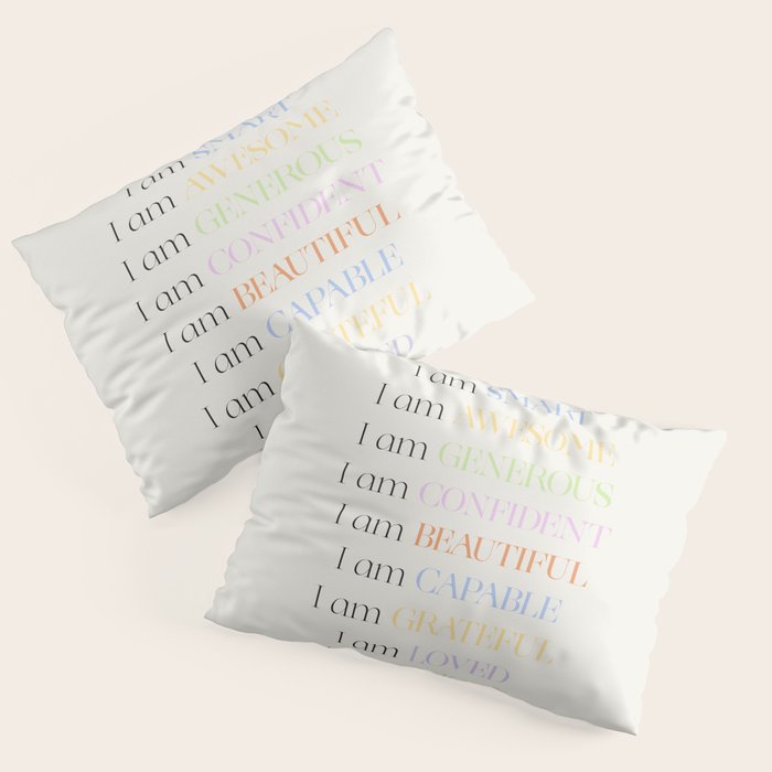 Affirmations | Daily SelfLove Pillow Sham Gallery Image 3