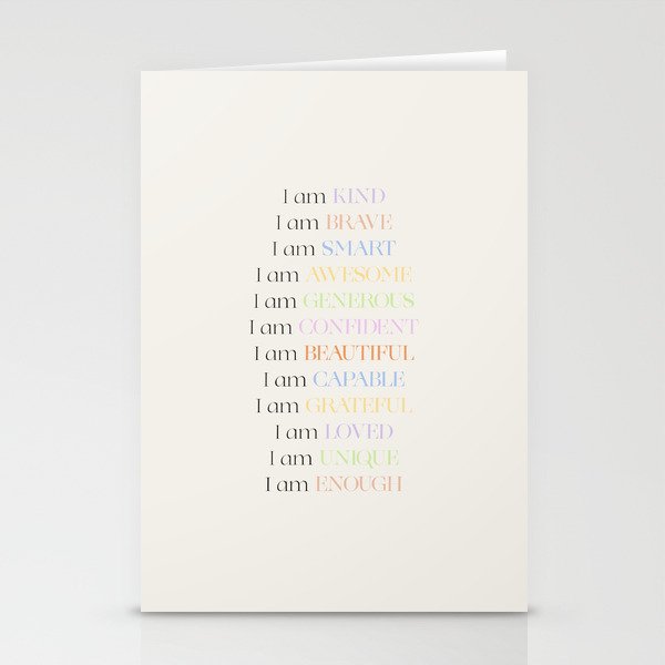 Affirmations | Daily SelfLove Stationery Card Gallery Image 2