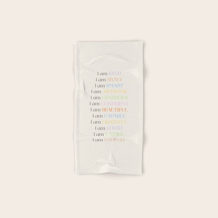 Affirmations | Daily SelfLove Bath Towel Gallery Image 1