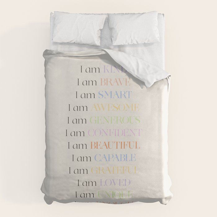 Affirmations | Daily SelfLove Duvet Cover Gallery Image 6