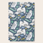 Snowy Owls on a Snowy Eve Cutting Board Gallery Image 1