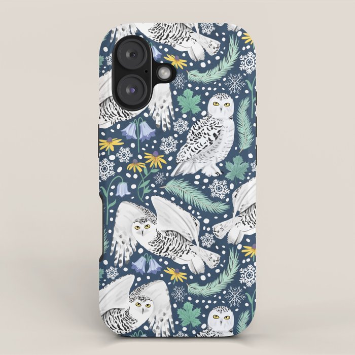 Snowy Owls on a Snowy Eve iPhone Case Gallery Image 1