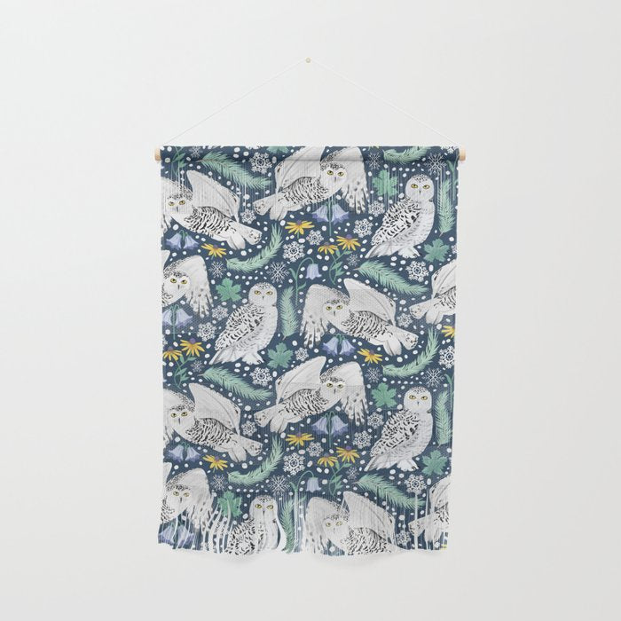 Snowy Owls on a Snowy Eve Wall Hanging Gallery Image 1