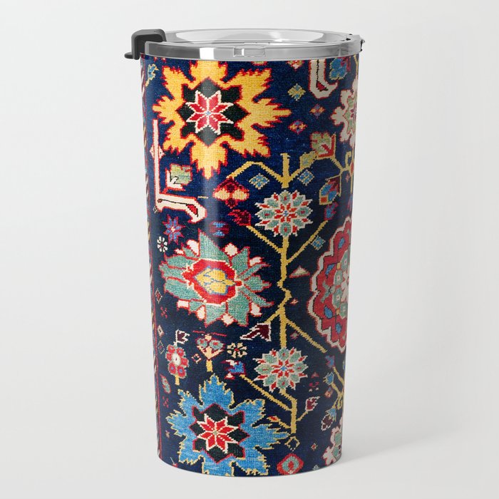Shirvan Caucasian Afshan Antique Rug Print Travel Mug Gallery Image 3