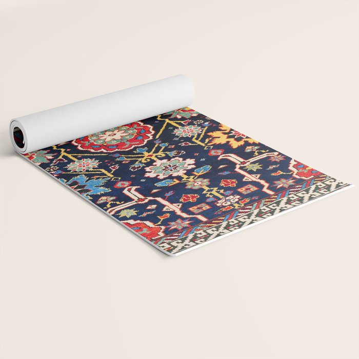 Shirvan Caucasian Afshan Antique Rug Print Yoga Mat Gallery Image 2