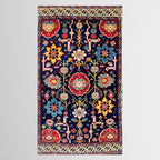 Shirvan Caucasian Afshan Antique Rug Print Tablecloth Gallery Image 2
