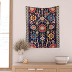 Shirvan Caucasian Afshan Antique Rug Print Wall Tapestry Gallery Image 2