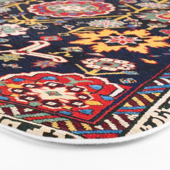Shirvan Caucasian Afshan Antique Rug Print Bath Mat Gallery Image 3