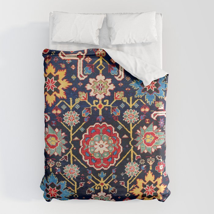 Shirvan Caucasian Afshan Antique Rug Print Duvet Cover Gallery Image 6