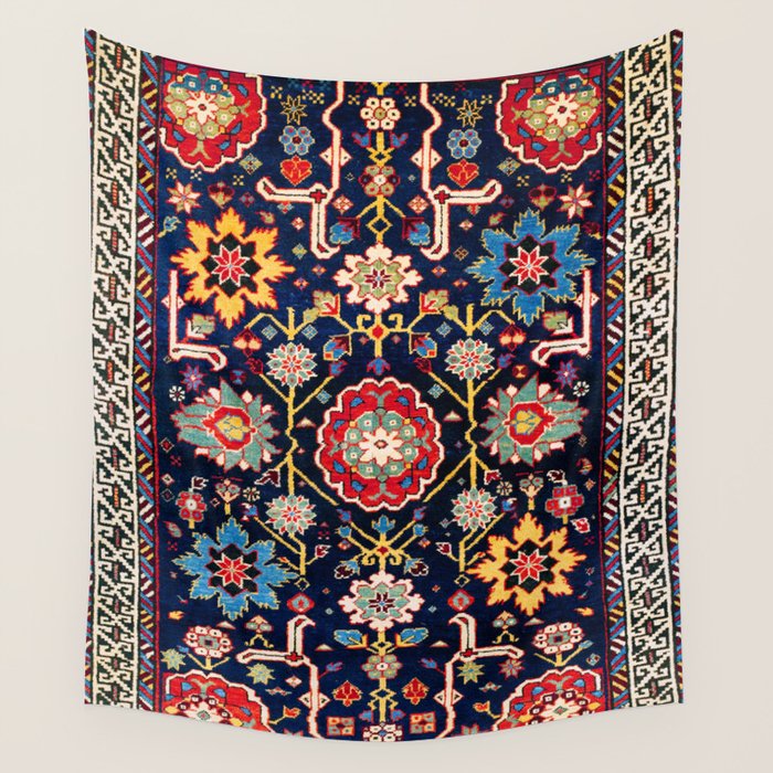 Shirvan Caucasian Afshan Antique Rug Print Wall Tapestry Gallery Image 1