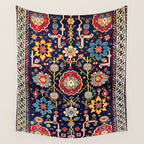 Shirvan Caucasian Afshan Antique Rug Print Wall Tapestry Gallery Image 4