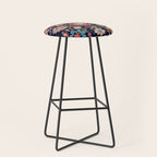 Shirvan Caucasian Afshan Antique Rug Print Stool Gallery Image 1