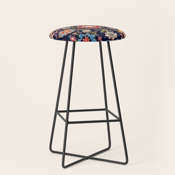 Shirvan Caucasian Afshan Antique Rug Print Stool Gallery Image 1