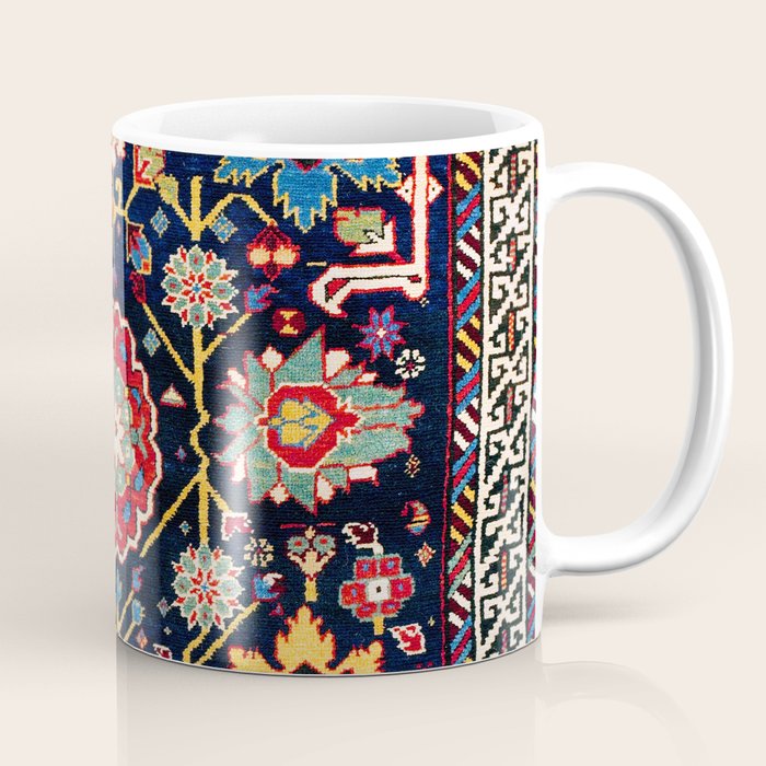 Shirvan Caucasian Afshan Antique Rug Print Coffee Mug Gallery Image 1