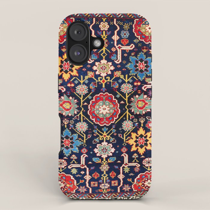 Shirvan Caucasian Afshan Antique Rug Print iPhone Case Gallery Image 1