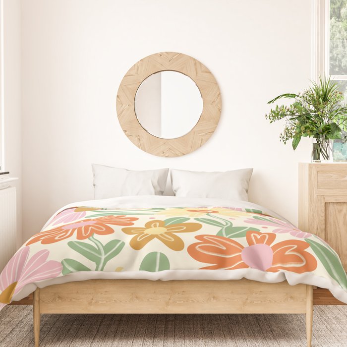 Floral Pastel Duvet Cover Gallery Image 3