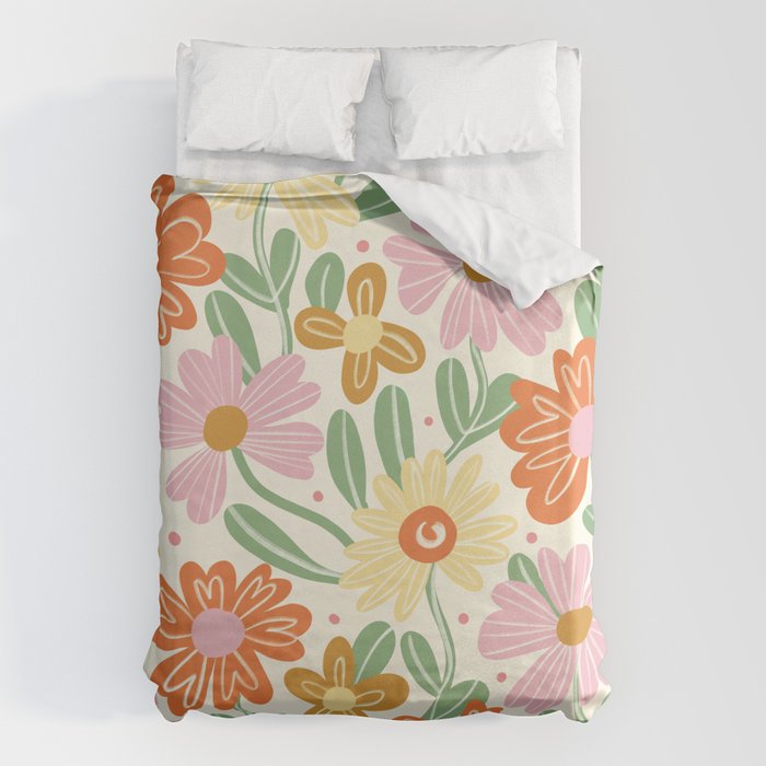 Floral Pastel Duvet Cover Gallery Image 1
