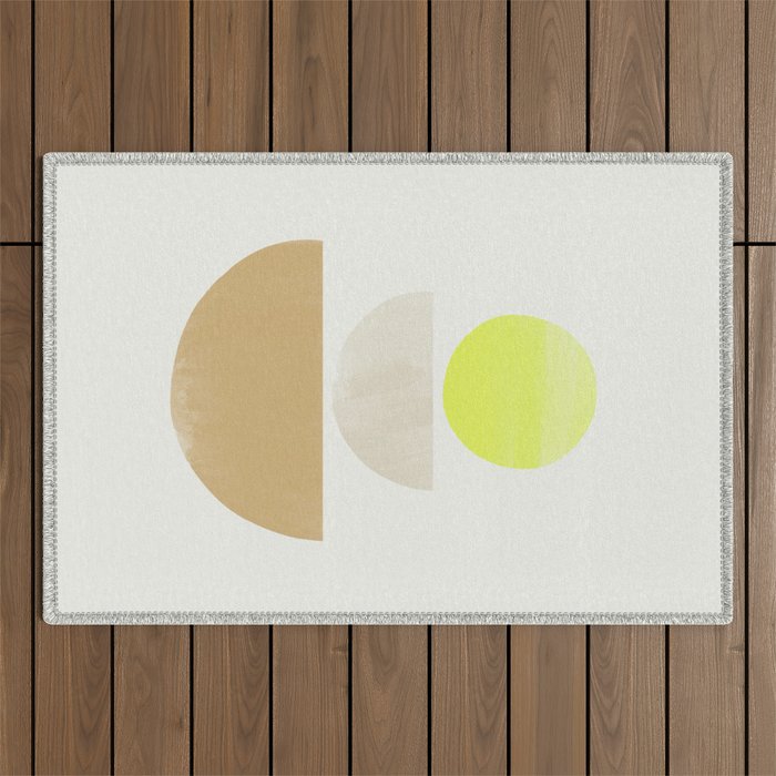 Balancing Shapes NO.1 | Neon Outdoor Rug Gallery Image 1