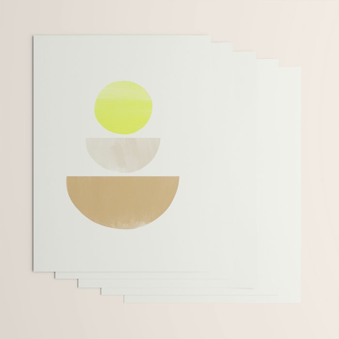 Balancing Shapes NO.1 | Neon Wrapping Paper Gallery Image 3