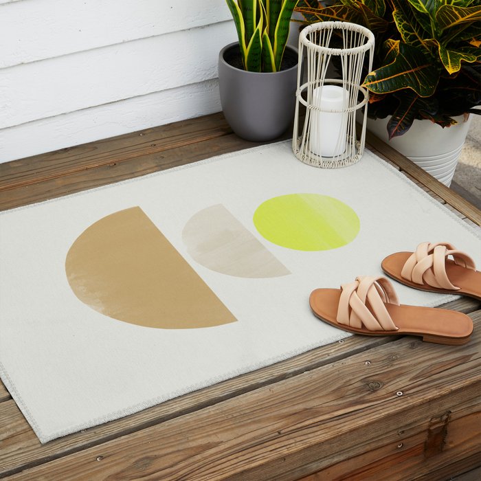 Balancing Shapes NO.1 | Neon Outdoor Rug Gallery Image 2
