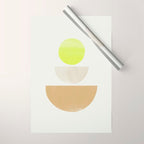 Balancing Shapes NO.1 | Neon Wrapping Paper Gallery Image 1