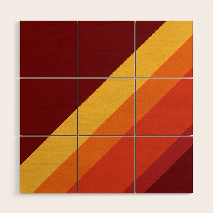 Retro 70s Color Palette II Wood Wall Art Gallery Image 1