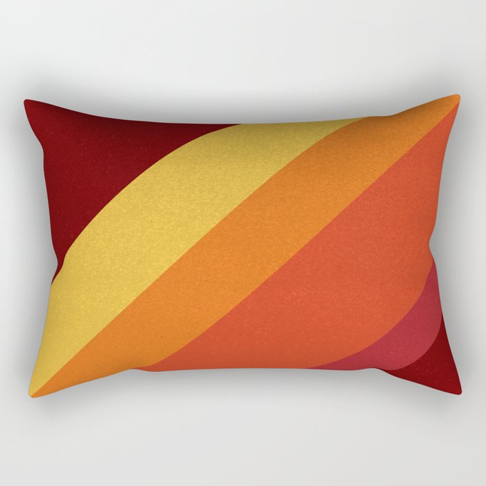 Retro 70s Color Palette II Rectangular Pillow Gallery Image 1