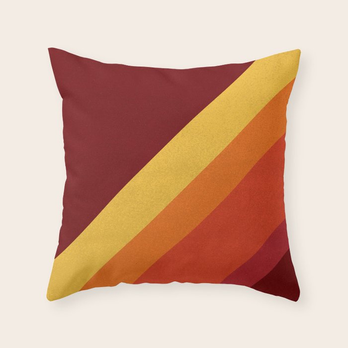 Retro 70s Color Palette II Throw Pillow Gallery Image 6