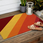 Retro 70s Color Palette II Outdoor Rug Gallery Image 2