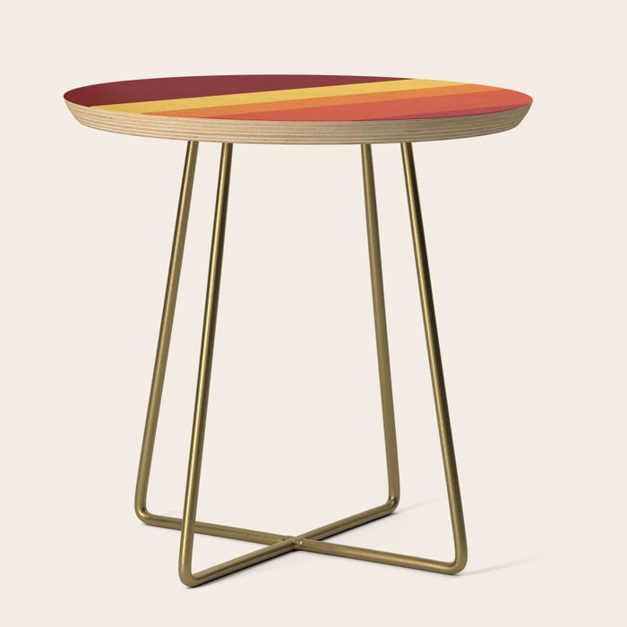 Retro 70s Color Palette II Side Table Gallery Image 1