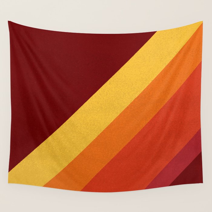 Retro 70s Color Palette II Wall Tapestry Gallery Image 1