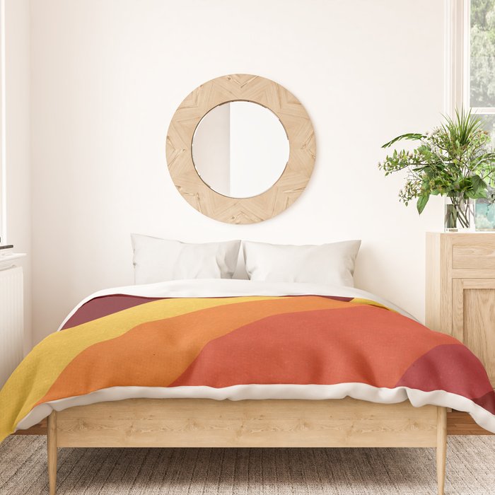 Retro 70s Color Palette II Duvet Cover Gallery Image 3