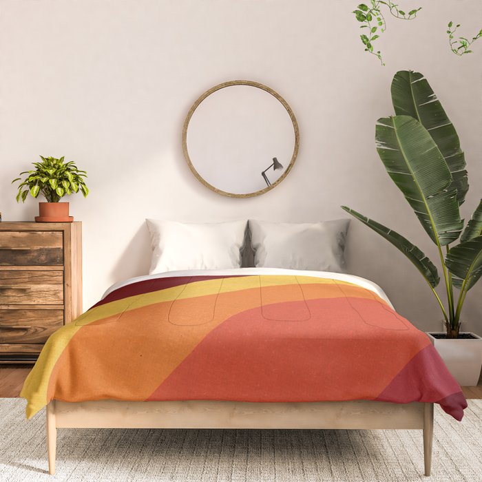 Retro 70s Color Palette II Comforter Gallery Image 3