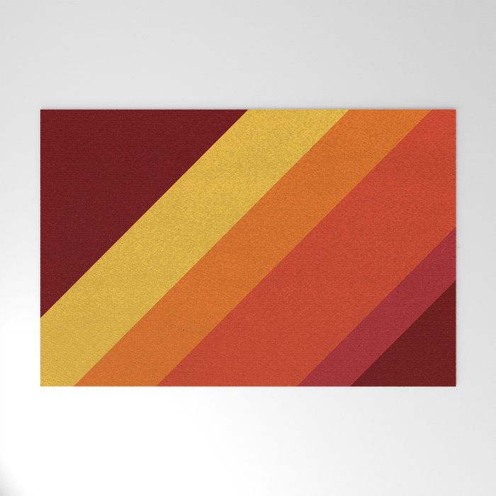 Retro 70s Color Palette II Welcome Mat Gallery Image 1