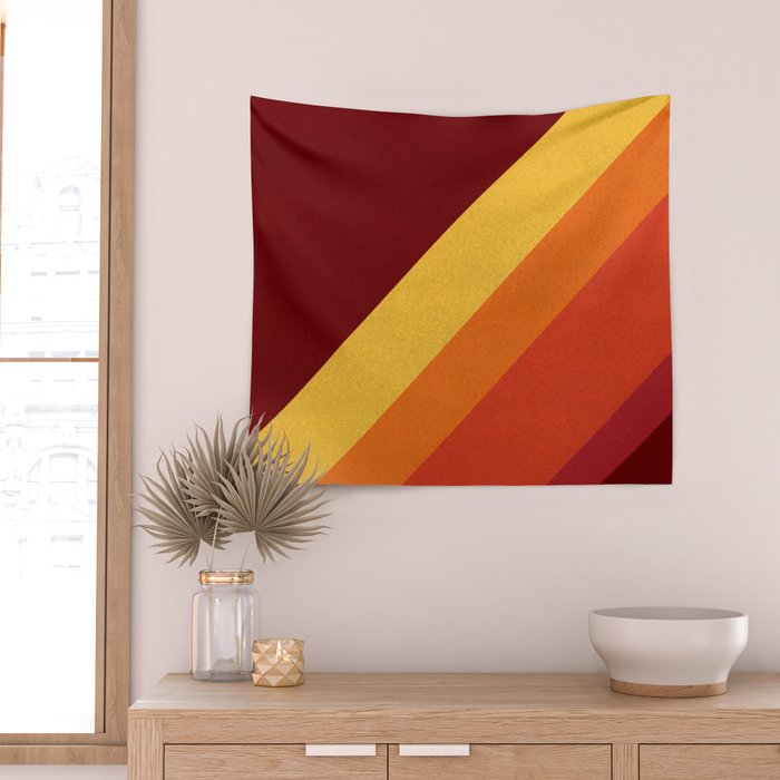 Retro 70s Color Palette II Wall Tapestry Gallery Image 2